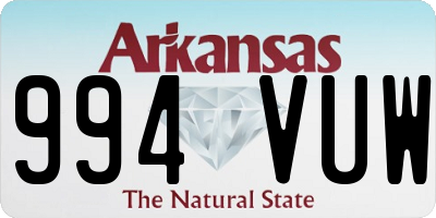 AR license plate 994VUW