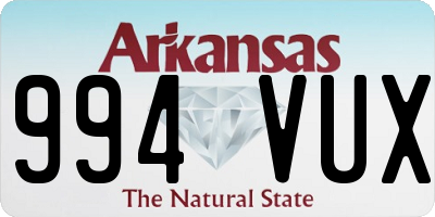 AR license plate 994VUX