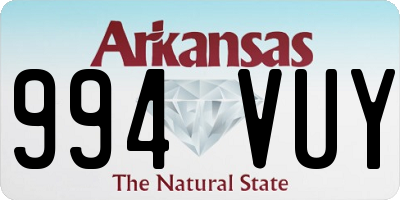 AR license plate 994VUY