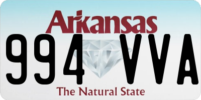 AR license plate 994VVA