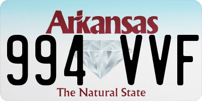 AR license plate 994VVF