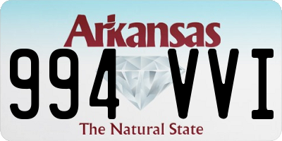 AR license plate 994VVI