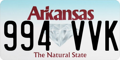 AR license plate 994VVK