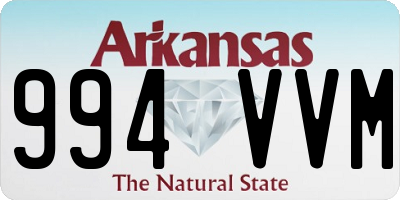 AR license plate 994VVM