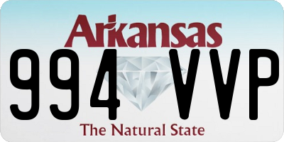 AR license plate 994VVP