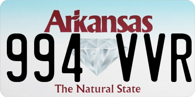 AR license plate 994VVR
