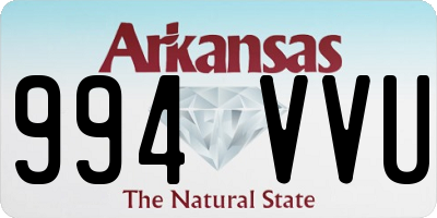 AR license plate 994VVU