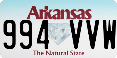 AR license plate 994VVW