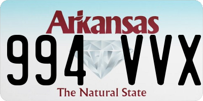 AR license plate 994VVX