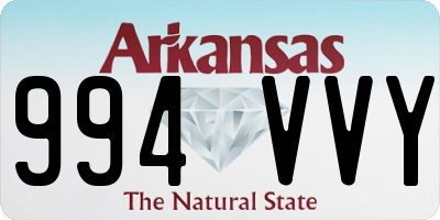 AR license plate 994VVY