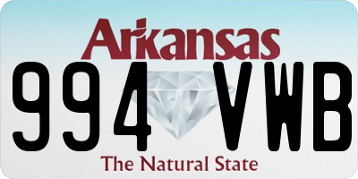 AR license plate 994VWB