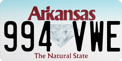 AR license plate 994VWE