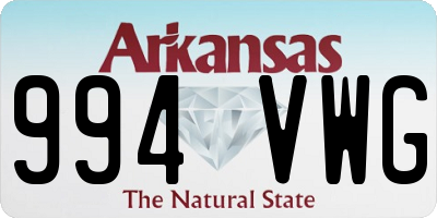 AR license plate 994VWG