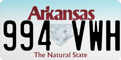 AR license plate 994VWH