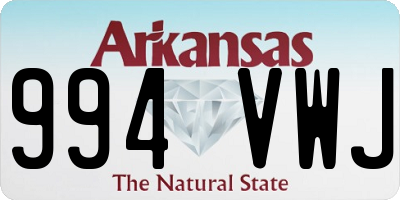 AR license plate 994VWJ