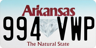 AR license plate 994VWP