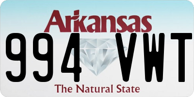 AR license plate 994VWT