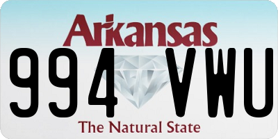 AR license plate 994VWU