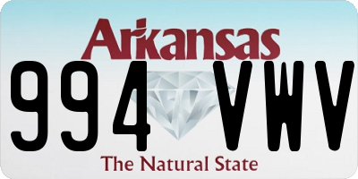 AR license plate 994VWV