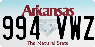 AR license plate 994VWZ