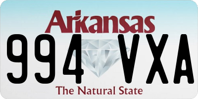 AR license plate 994VXA