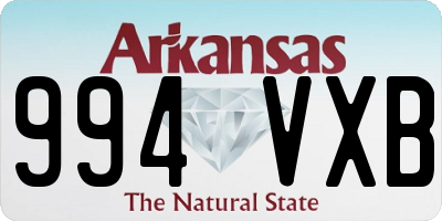 AR license plate 994VXB