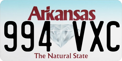 AR license plate 994VXC