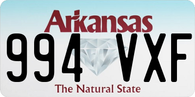AR license plate 994VXF
