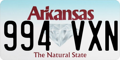 AR license plate 994VXN