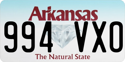 AR license plate 994VXO