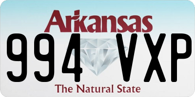 AR license plate 994VXP
