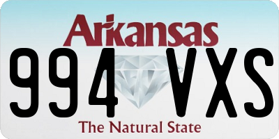 AR license plate 994VXS