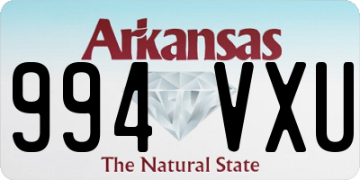 AR license plate 994VXU
