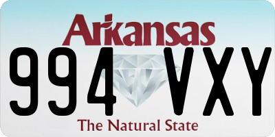 AR license plate 994VXY