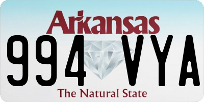 AR license plate 994VYA
