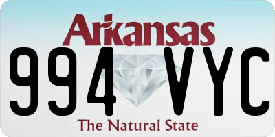 AR license plate 994VYC