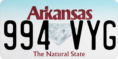 AR license plate 994VYG