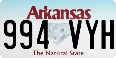 AR license plate 994VYH