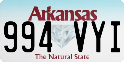 AR license plate 994VYI