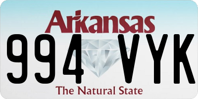 AR license plate 994VYK