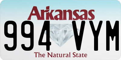 AR license plate 994VYM