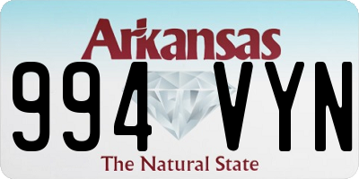 AR license plate 994VYN