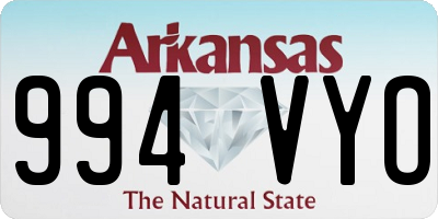 AR license plate 994VYO