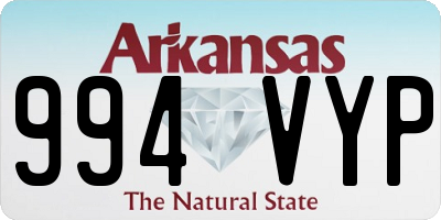 AR license plate 994VYP