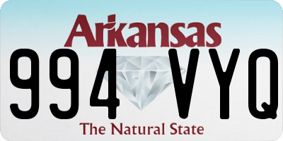 AR license plate 994VYQ