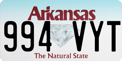 AR license plate 994VYT