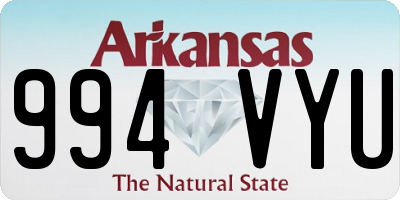 AR license plate 994VYU