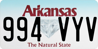 AR license plate 994VYV