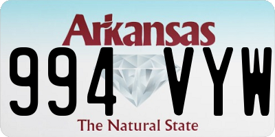 AR license plate 994VYW