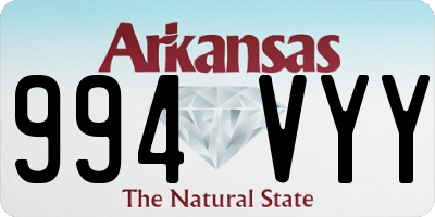 AR license plate 994VYY